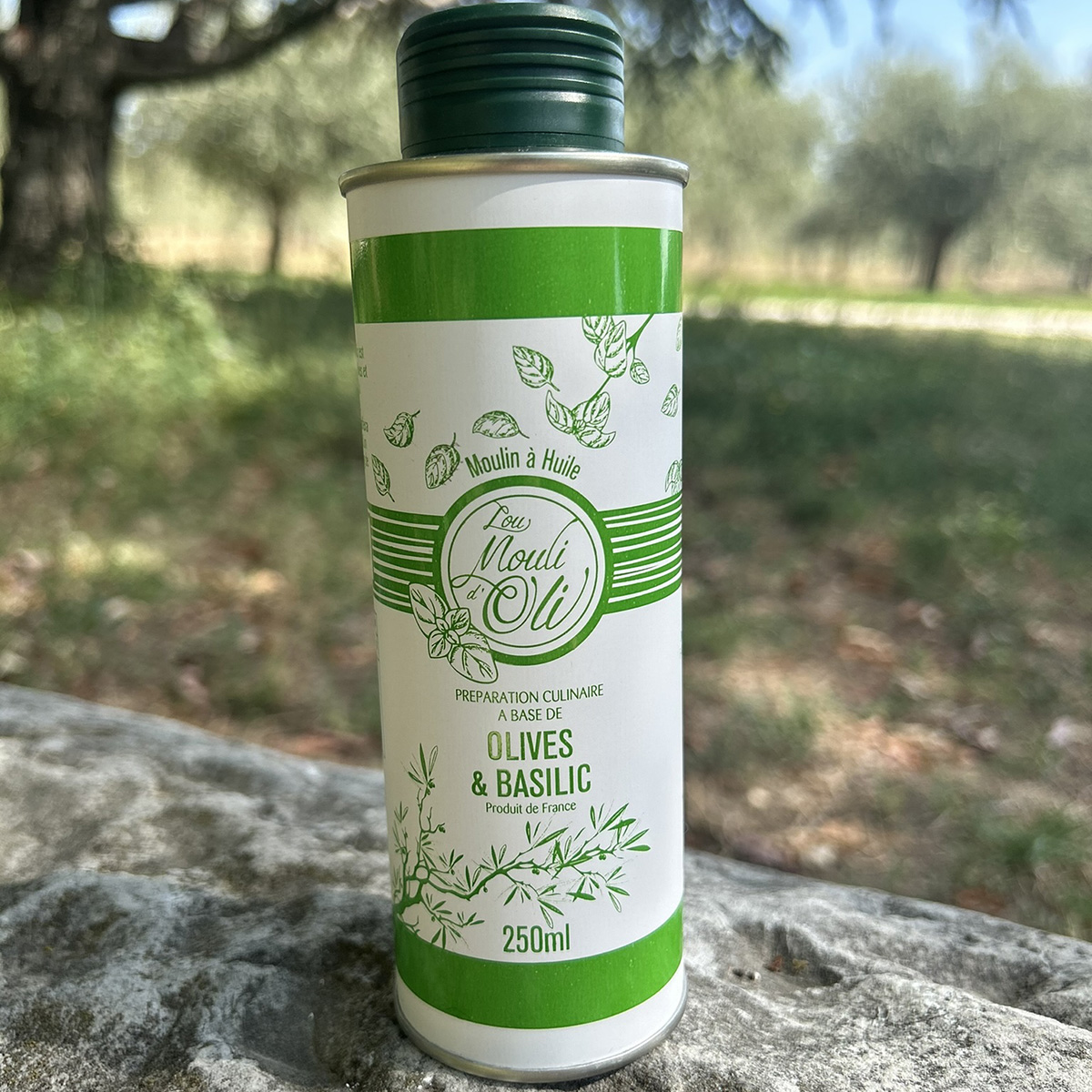 Basilic - Huile d'olive - Olives et gourmandises